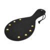 Bound Noir Nubuck Leather Paddle with Brass Stud Detail 4 n10783 bound nubuck leather paddle with brass stud detail 1