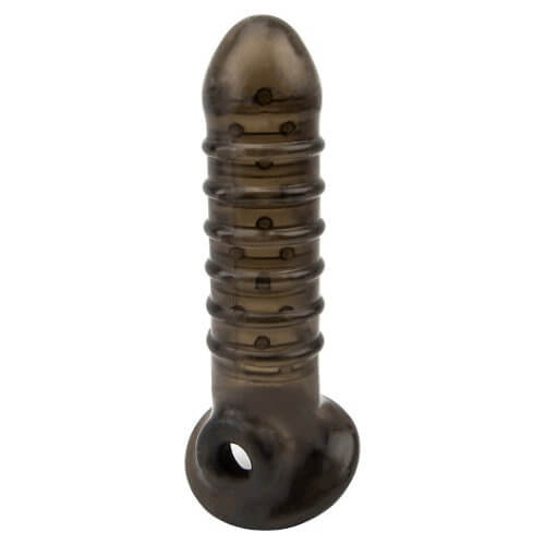 Loving Joy Boss Textured Penis Sleeve with Ball Loop 1 Loving Joy Boss Textured Penis Sleeve with Ball Loop