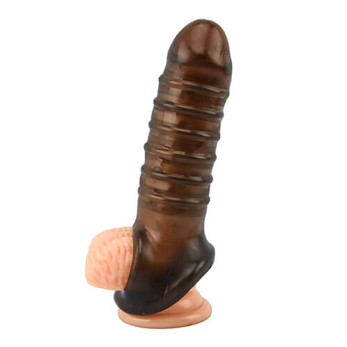 Loving Joy Boss Textured Penis Sleeve with Ball Loop 6 Loving Joy Boss Textured Penis Sleeve with Ball Loop - Image 6