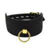 Bound Noir Nubuck Leather Collar with O Ring 8 n10919 bound noir nubuck leather collar with o ring 1