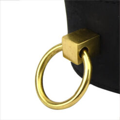 Bound Noir Nubuck Leather Collar with O Ring 13 n10919 bound noir nubuck leather collar with o ring 4