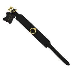 Bound Noir Nubuck Leather Collar with O Ring 12 n10919 bound noir nubuck leather collar with o ring 7