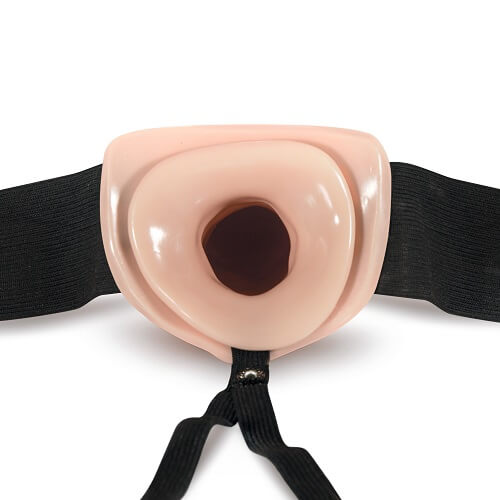 Unisex Hollow Strap-On 6 Inch Vanilla 5 Unisex Hollow Strap-On 6 Inch Vanilla - Image 5