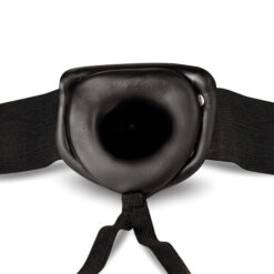 n11132 unisex hollow strapon 6inch black 3