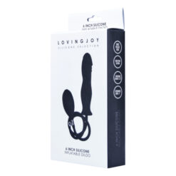 n11134 loving joy 6 inch silicone inflatable dildo pkg 2