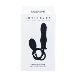 n11134 loving joy 6 inch silicone inflatable dildo pkg