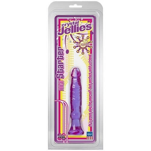 Doc Johnson Crystal Jellies Anal Starter Dildo 6 Inch-Purple 3 Doc Johnson Crystal Jellies Anal Starter Dildo 6 Inch-Purple - Image 3