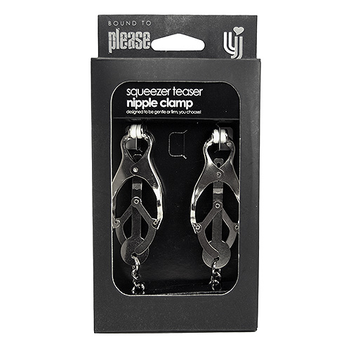 Bound to Please Squeezer Teaser Clover Nipple Clamps with Chain 4 Bound to Please Squeezer Teaser Clover Nipple Clamps with Chain - Image 4