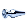ns7104 precious metals smooth silver anal plug small 1 2