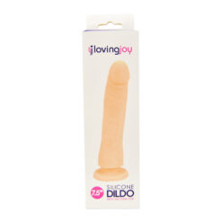 n11414 loving joy realistic silicone 7 5 inch strap on dildo pkg