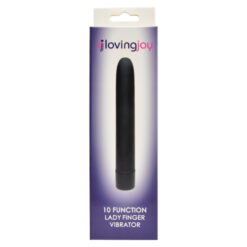 n11434 loving joy 10 function lady finger vibrator black