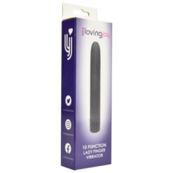 n11434 loving joy 10 function lady finger vibrator black 3