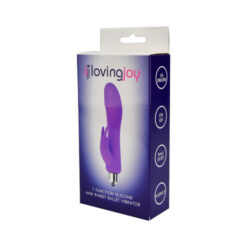 n11450 loving joy 7 function silicone mini rabbit bullet vibrator pkg 1