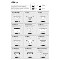 C4M G-String Pink Skai Extra Large 11 cut4men size chart 1