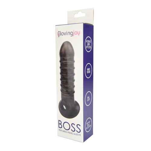 Loving Joy Boss Textured Penis Sleeve with Ball Loop 10 Loving Joy Boss Textured Penis Sleeve with Ball Loop - Image 10