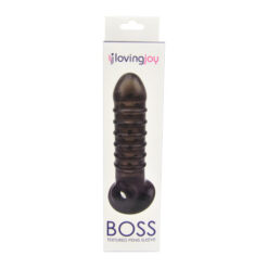Loving Joy Boss Textured Penis Sleeve with Ball Loop 19 n10818 loving joy boss textured penis sleeve with ball loop pkg