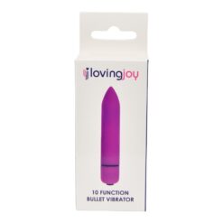 n11410 loving joy 10 function purple bullet vibrator pkg