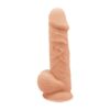 n11690 8 5inch realistic vibrating silicone dual density girthy dildo wsuction cup wballs 1
