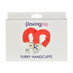 n11712loving joy furry handcuffs red pkg