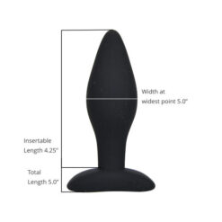 n11778 loving joy silicone anal plug large sizing