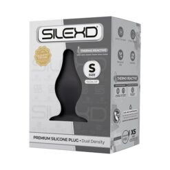 n11843 silexd dual density tapered silicone butt plug small 3