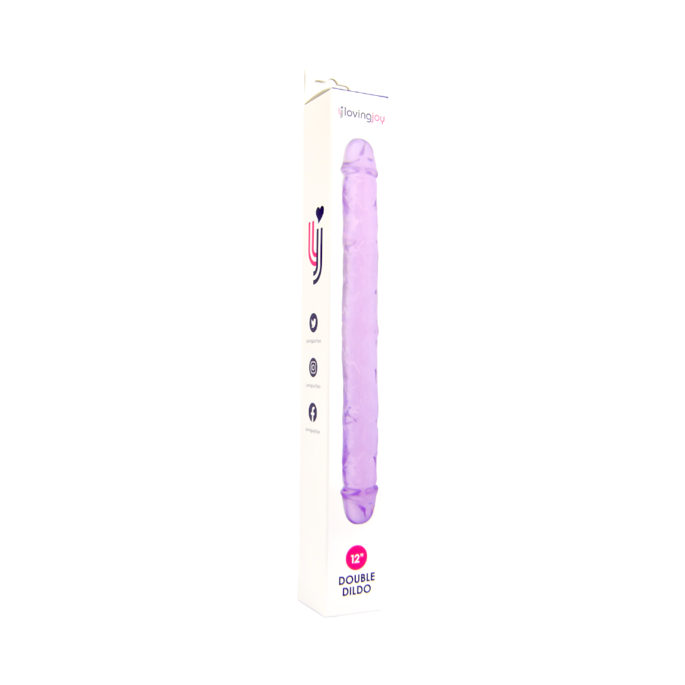 Loving Joy 12 Inch Double Dildo Purple 8 Loving Joy 12 Inch Double Dildo Purple - Image 8