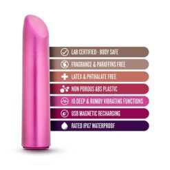 n11976 exposed nocturnal rechargeable lipstick vibe raspberry 1 7