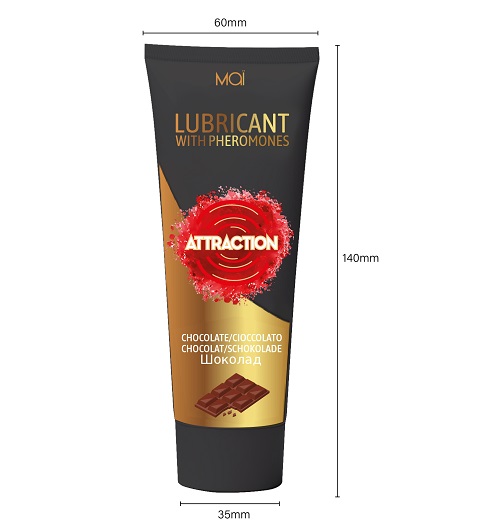 Mai Attraction Lubricant with Pheromones Chocolate 100ml 4 Mai Attraction Lubricant with Pheromones Chocolate 100ml - Image 4