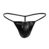 C4M G-String Black Leatherette Extra Large 15 n12039 c4m g string black leatherette x large