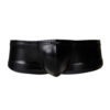 n12055 c4m booty shorts black leatherette x large