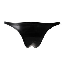 n12056 c4m brazilian brief black leatherette small back