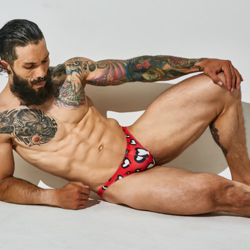 C4M Brazilian Brief Hearts Large 6 C4M Brazilian Brief Hearts Large - Image 6