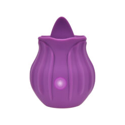n12245 loving joy rose licking clitoral vibrator purple 5