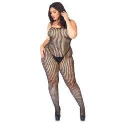 n12360 leg avenue seamless crochet bodystocking plus size 4
