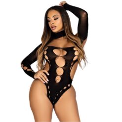 n12363 leg sparkle cut out bodysuit wthong back 5