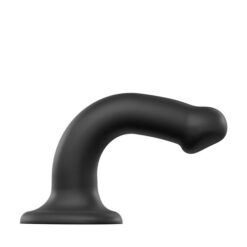 n11738 strap on me semi realistic dual density bendable dildo black medium 1