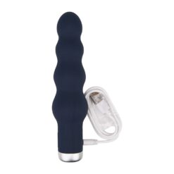 n12253 nauti silicone ribbed vibrator charge 1