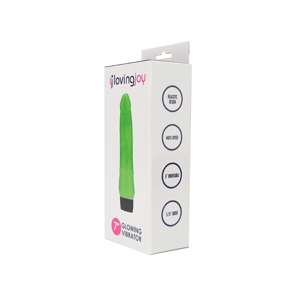 Loving Joy 7 inch Realistic Vibrator Glow in the Dark 8 Loving Joy 7 inch Realistic Vibrator Glow in the Dark - Image 8