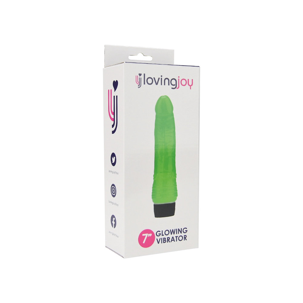 Loving Joy 7 inch Realistic Vibrator Glow in the Dark 9 Loving Joy 7 inch Realistic Vibrator Glow in the Dark - Image 9
