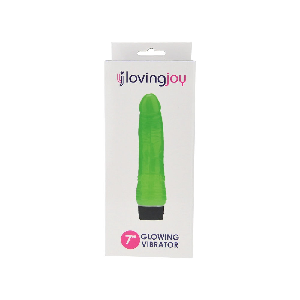 Loving Joy 7 inch Realistic Vibrator Glow in the Dark 7 Loving Joy 7 inch Realistic Vibrator Glow in the Dark - Image 7