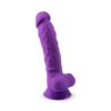 n11964 silexd 7inch glow indark silicone dildo wsuction cup purple 2