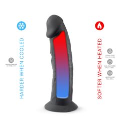 n11120 7 5 inch realistic silicone dual density dildo with suction cup black 4