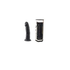 n11120 7 5 inch realistic silicone dual density dildo with suction cup black 7
