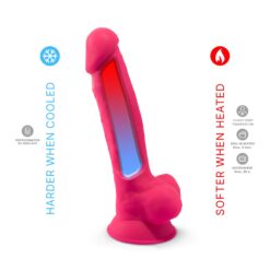 n11386 7inch realistic dual density dildo wballs pink 5