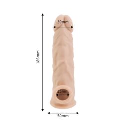 n12369 rev sleeves 8 5 inch realistic silicone penis extension sleeve 5