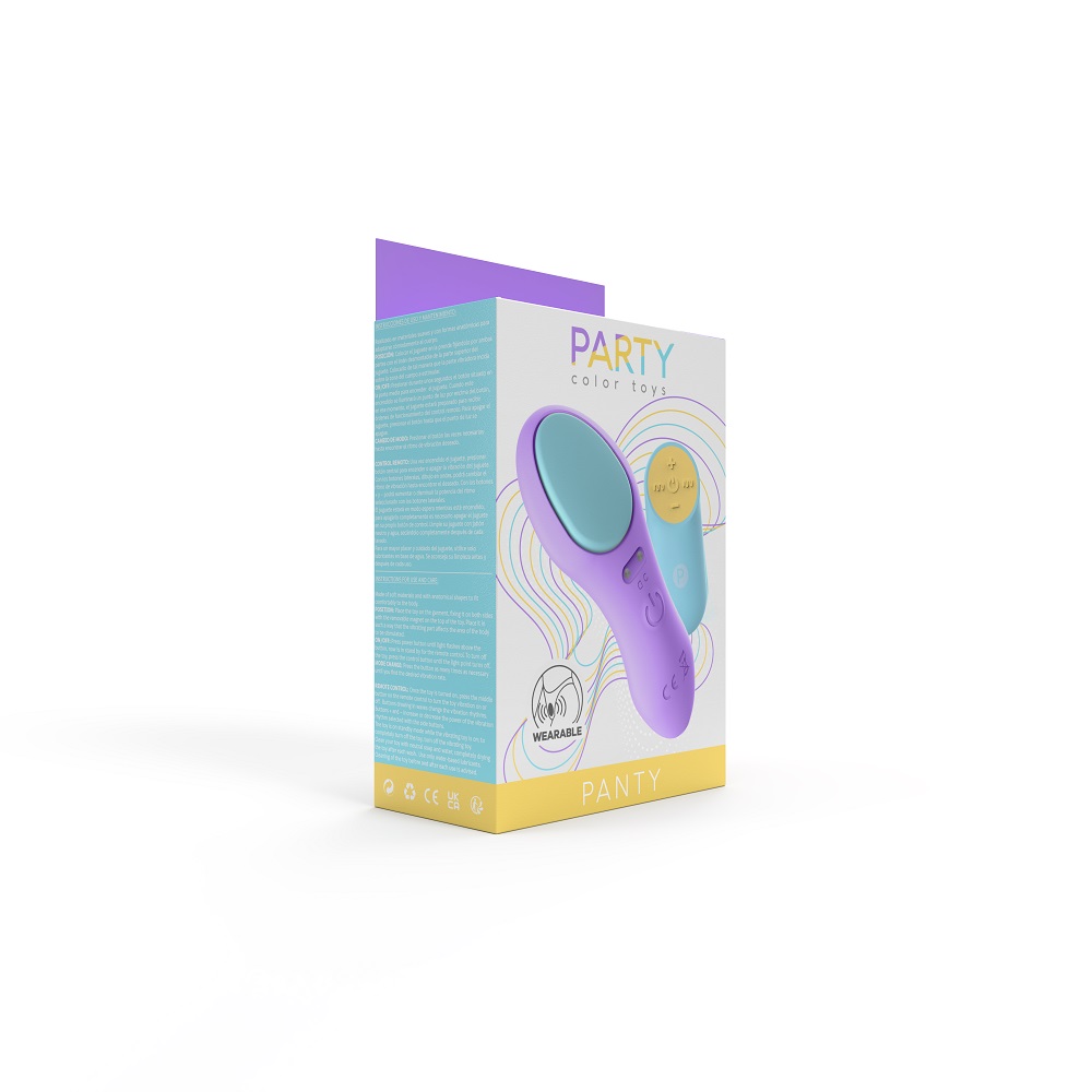 Party Color PANTY Remote Control Vibrator Purple 11 Party Color PANTY Remote Control Vibrator Purple - Image 11