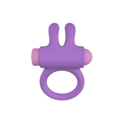 n12769 party color riny remote control rabbit cock ring purple 7
