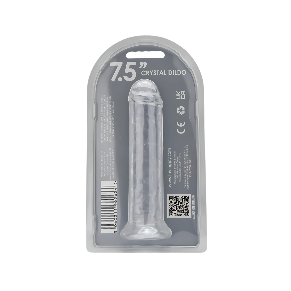 Loving Joy 7.5 Inch Suction Cup Dildo Clear 8 Loving Joy 7.5 Inch Suction Cup Dildo Clear - Image 8