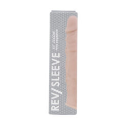 n12369 rev sleeves 8 5 inch realistic silicone penis extension sleeve pkg hr
