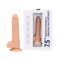 n12743 loving joy 7 5 remote gyrating vibrating silicone dildo duo